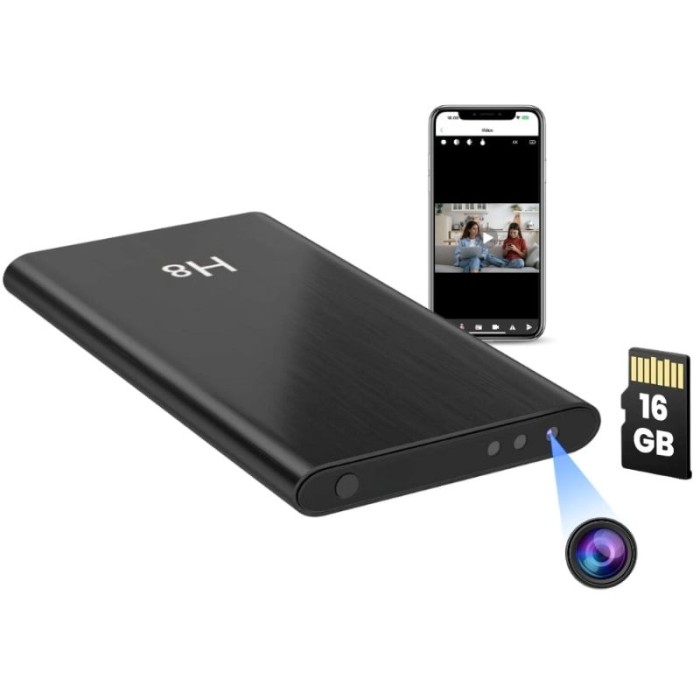 Camera Spion in Baterie Externa iUni H8, Full HD, 16GB, 5000mAh, Wi-Fi, Night Vision, Detectie miscare