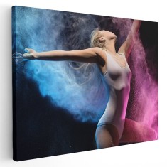 Tablou dansatoare pulbere praf 2103 Tablou canvas pe panza CU RAMA 20x30 cm