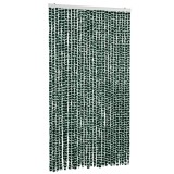 Cumpara ieftin Perdea pentru insecte, verde si alb, 118x220 cm, chenille