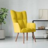 VidaXL Scaun de relaxare, galben muștar, catifea 328058