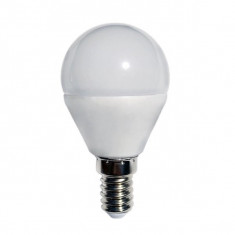 Bec LED 6W E14 sferic lumina calda, Optonica