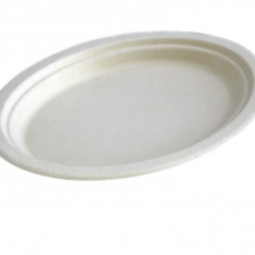 Platouri ovale unica folosinta biodegradabile cf standard EN13432, 26x20 cm, 50 buc/set