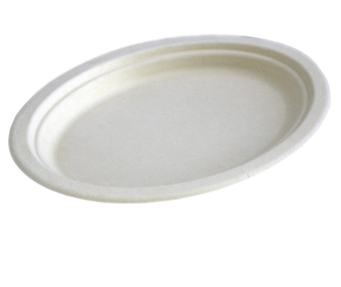 Platouri ovale unica folosinta biodegradabile cf standard EN13432, 26x20 cm, 50 buc/set