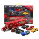Set masinute replica Cars cu TIR din plastic