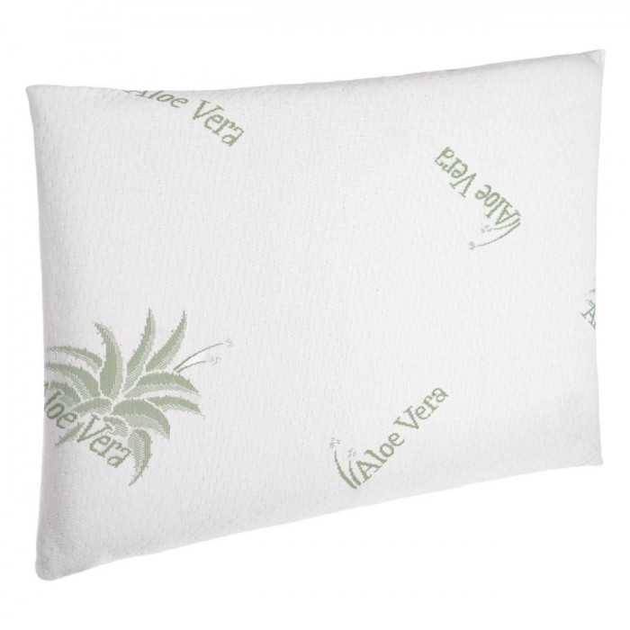 Pernă Memory Foam, Idilka, Aloe Vera, 65x45 cm, Alb