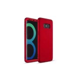 Cumpara ieftin Husa Samsung Galaxy S8 Plus, Iberry 3in1, Fit Rosie, Protectie Completa, Anti-amprenta, Carcasa Poliuretan, Rosu
