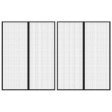 Perdele de usa anti-insecte cu magnet, 2 buc., negru 230x160 cm