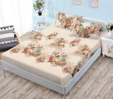 Cumpara ieftin Husa Pat cu Elastic 3 Piese 180x200cm + 2 Fete Perna 50x75cm