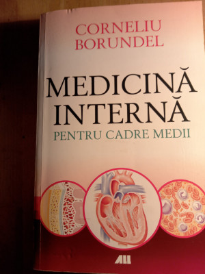 Medicina interna pentru cadre medii , 2019 Corneliu borundel foto