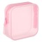 Portfard Silicon, Transparent cu M&acirc;ner, Culoare Roz, Dimensiuni 14x5x14 cm