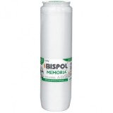 Set 24 Rezerve Candela Bispol Parafina cu Ulei Alb WO 6 100h DNC41329