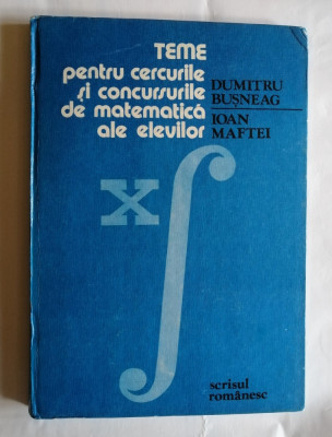 Teme pentru cercurile si concursurile de matematica ale elevilor, 1983 foto