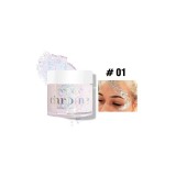Glitter gel pentru fata si corp, Handaiyan, Chrome, 01, 32 g