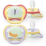 Philips Avent Ultra Air Day&amp;Night SCF376/25 0-6m suzetă Girl 2 buc