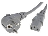 Cablu Electric 3x0,75mm2 Ștecăr Unghiular CEE 7/7 la IEC C13