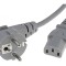 Cablu Electric 3x0,75mm2 Ștecăr Unghiular CEE 7/7 la IEC C13