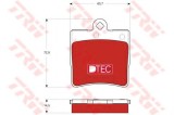 Set placute frana,frana disc MERCEDES CLK (C209) (2002 - 2009) TRW GDB1545DTE