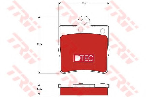 Set placute frana,frana disc MERCEDES CLC-CLASS (CL203) (2008 - 2011) TRW GDB1545DTE