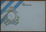 3 carti postale cromolitografiate , embosate , regaliste germane , 1900, Printata, Europa