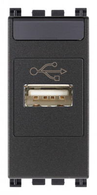 Priza conector date USB 1M Vimar Arke gri antracit 19345 foto