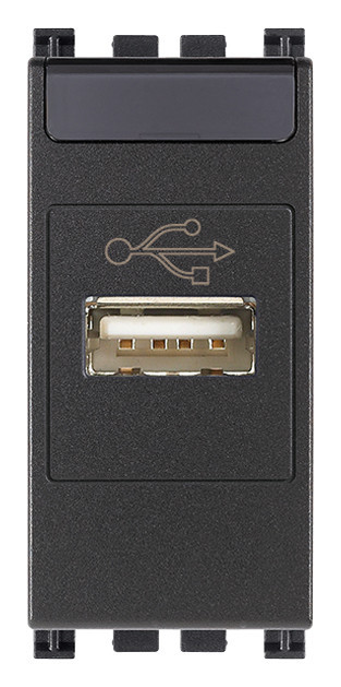 Priza conector date USB 1M Vimar Arke gri antracit 19345