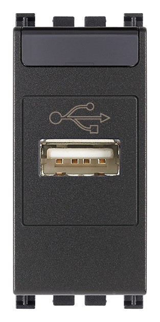 Priza conector date USB 1M Vimar Arke gri antracit 19345