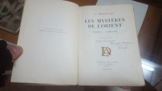 D. Merejkovsky, Misterele Orientului, Ex Libris Marcel Rosen, Paris 1927 foto