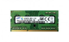 Memorie laptop Sodimm Samsung 4Gb DDR3 1600Mhz PC3L-12800S, 1.35V, M471B5173DB0 foto