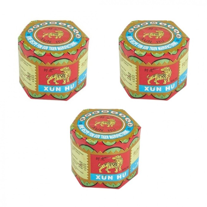 Set 3 x alifie camfor, puterea tigrului, chinezeasca, efect de incalzire si calmare a durerii, 18.4 g