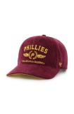 47 brand șapcă de baseball din catifea MLB Philadelphia Phillies culoarea bordo, cu imprimeu, B-SKYLC19EWP-CA
