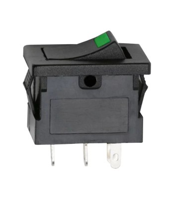 Interupator basculant 1 circuit 3 pini OFF-ON LED verde 12V 15A cu foto