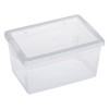 Cutie Depozitare Plastic, Model Transparent, Capacitate 2L, Dimensiuni 20x15.7x10 cm, Oem