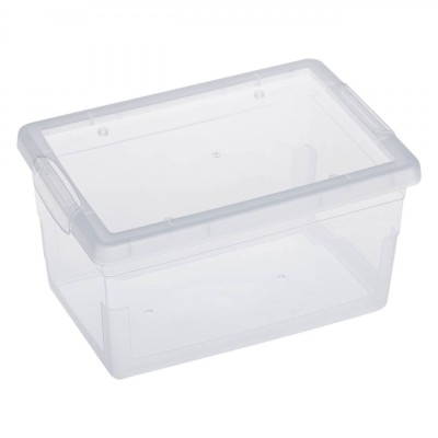 Cutie Depozitare Plastic, Model Transparent, Capacitate 2L, Dimensiuni 20x15.7x10 cm foto