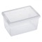 Cutie Depozitare Plastic, Model Transparent, Capacitate 2L, Dimensiuni 20x15.7x10 cm