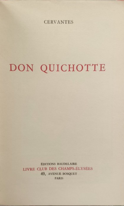 Don Quichotte - Cervantes ,558009