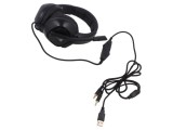 Căşti cu Microfon USB și Jack 3,5mm Negre 2m