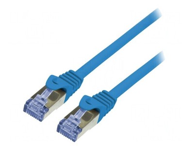 Patch Cord S/FTP 6a LSZH Albastru 7.5m 26AWG foto