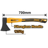 Secure cu maner fibra super select 1250 g - Ingco HAX02012508