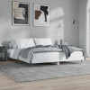 Gossi cadru de pat, alb, 120x200 cm, lemn prelucrat