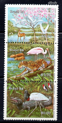 BRAZILIA 1984, Fauna, MNH, serie neuzata foto