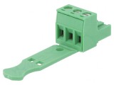 Regletă de conexiuni deconectabilă 5,08mm 3 piste dreaptă mufă