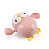 Jucărie de baie pentru copii eMazing, forma pinguin, culoare roz