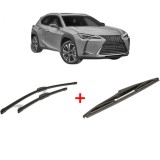 Cumpara ieftin Set 3 stergatoare LEXUS UX (_AA1_, _AH1_, _MA1_) 2018, pentru parbriz si luneta, Bosch Twin