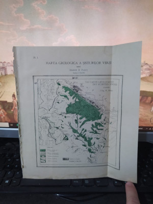 Harta geologică a șisturilor verzi, R. Pascu, circa 1912, 111 foto