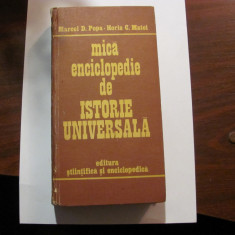Marcel D. POPA & Horia C. MATEI "Mica Enciclopedie de ISTORIE UNIVERSALA" / 1983