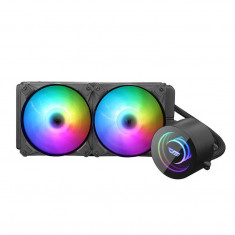 Cooler pentru procesor darkFlash DX-240, RGB, Watercooling AIO, Activ, Negru foto