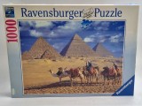 PUZZLE nou Ravensburger 1000 de piese nou cutie sigilata Piramidele din Egipt Giza vintage 2009