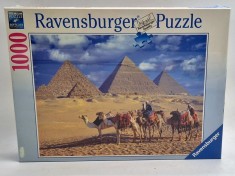 PUZZLE nou Ravensburger 1000 de piese nou cutie sigilata Piramidele din Egipt Giza vintage 2009