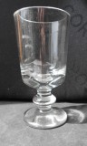 Pahar Biedermeier, sticla transparenta