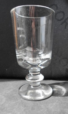 Pahar Biedermeier, sticla transparenta foto